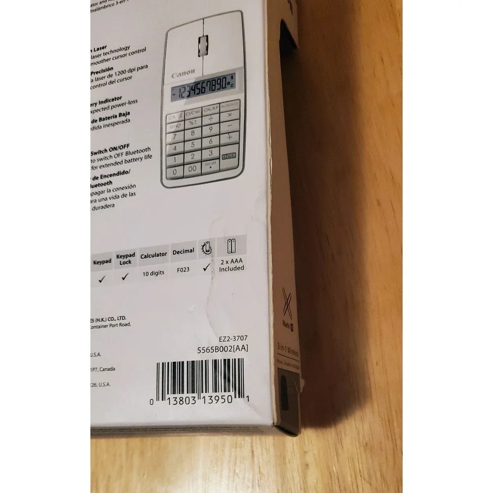 Canon 5565B002 X Mark I Mouse Slim Computer Link Calculator‎ (White) New